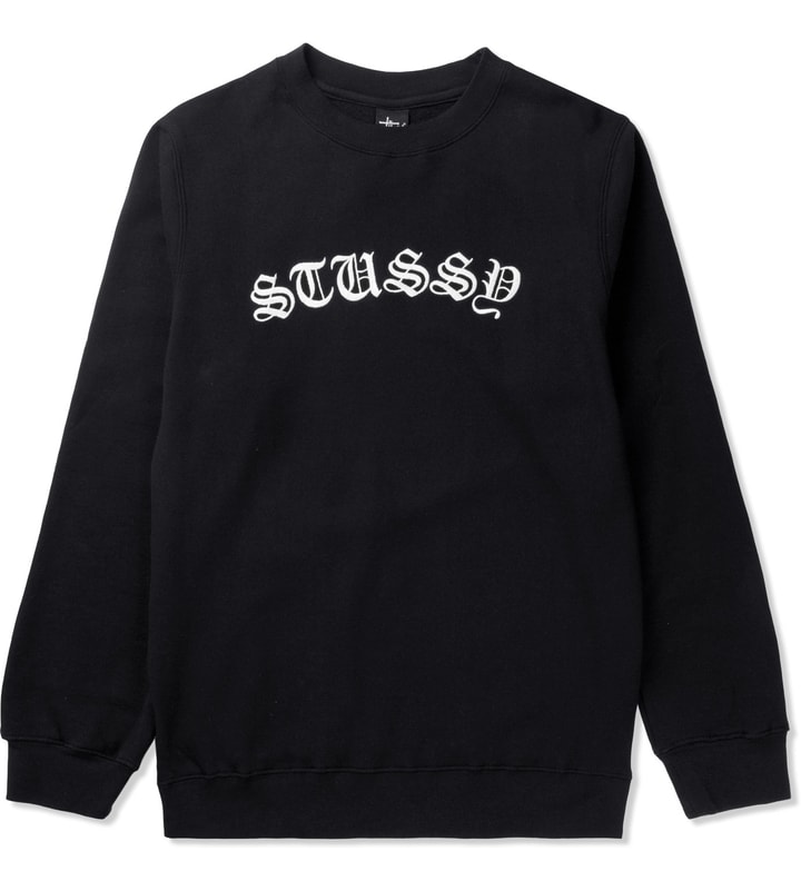 Stüssy - Black Gothic EMB. Sweater | HBX - Globally Curated