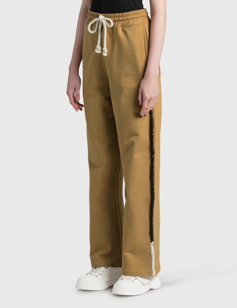 JW Anderson - Wide Leg Contrast Stitch Track Pants | HBX