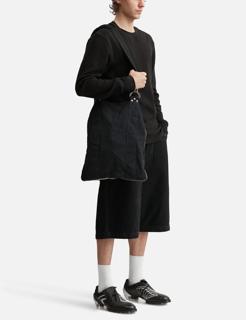 FINE CHAOS Waxed White Cargo Trousers - Oversized waxed organic