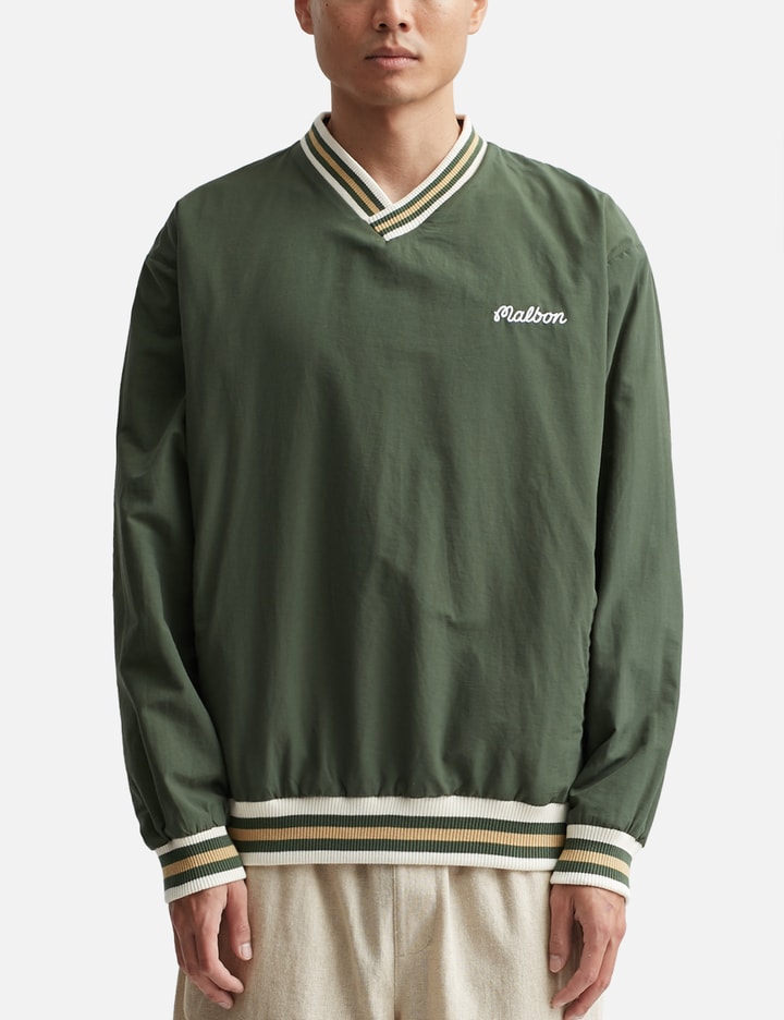 Malbon Golf VARSITY NYLON PULLOVER HBX Globally Curated Fashion