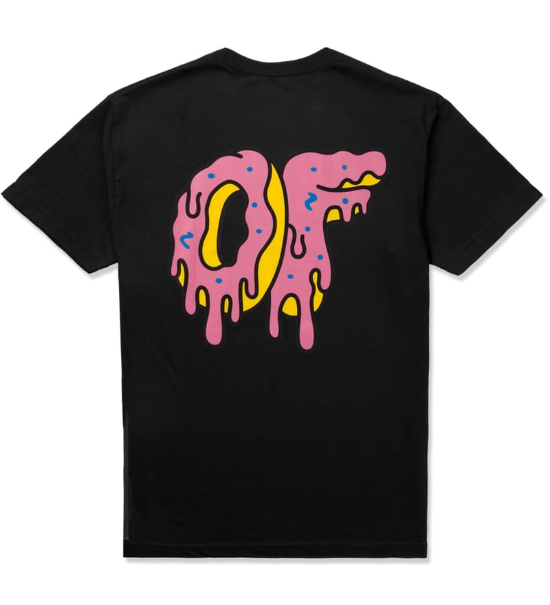 Odd Future - Black Drippy OF Donut T-Shirt | HBX - Globally Curated ...