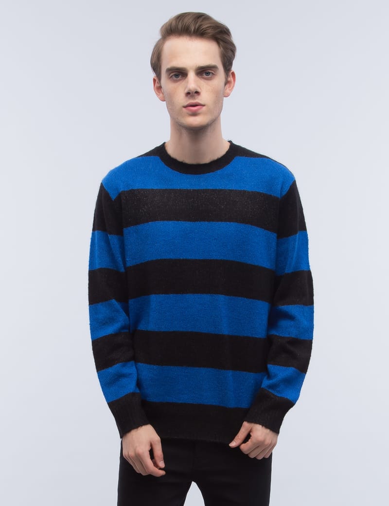Stüssy - Stripe Mohair Crew | HBX