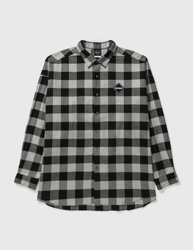 fcrb BIGLOGO FLANNEL BAGGY SHIRT Bristol