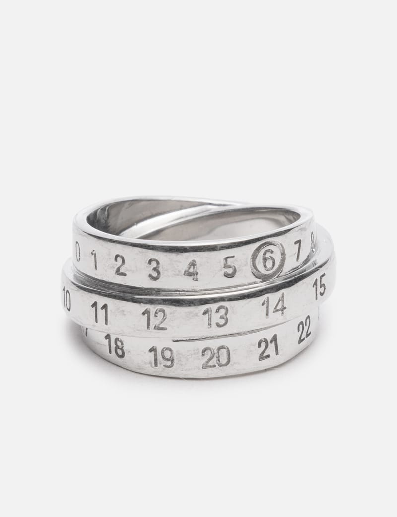 【MM6 Maison Margiela】Engraved Logo Ring MM6 Maison Margiela - Logo-engraved ring MM6 Maison Margiela