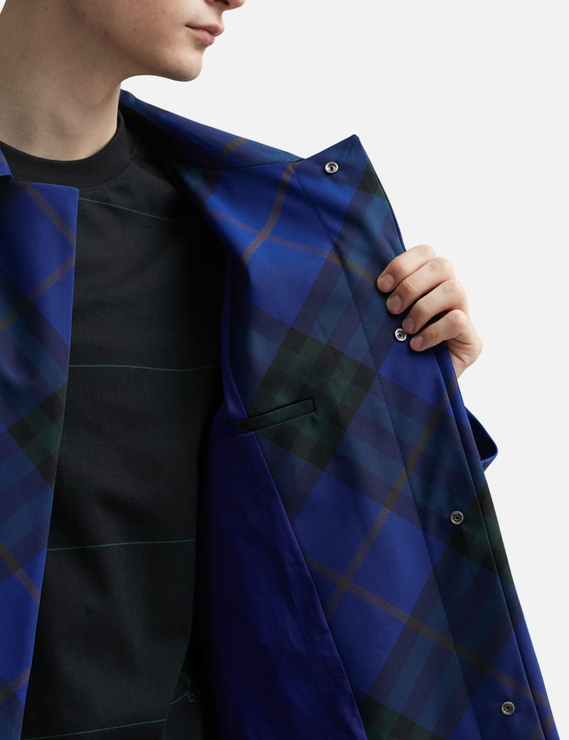 Burberry - Mid-Length Check Car Coat | HBX - Globally