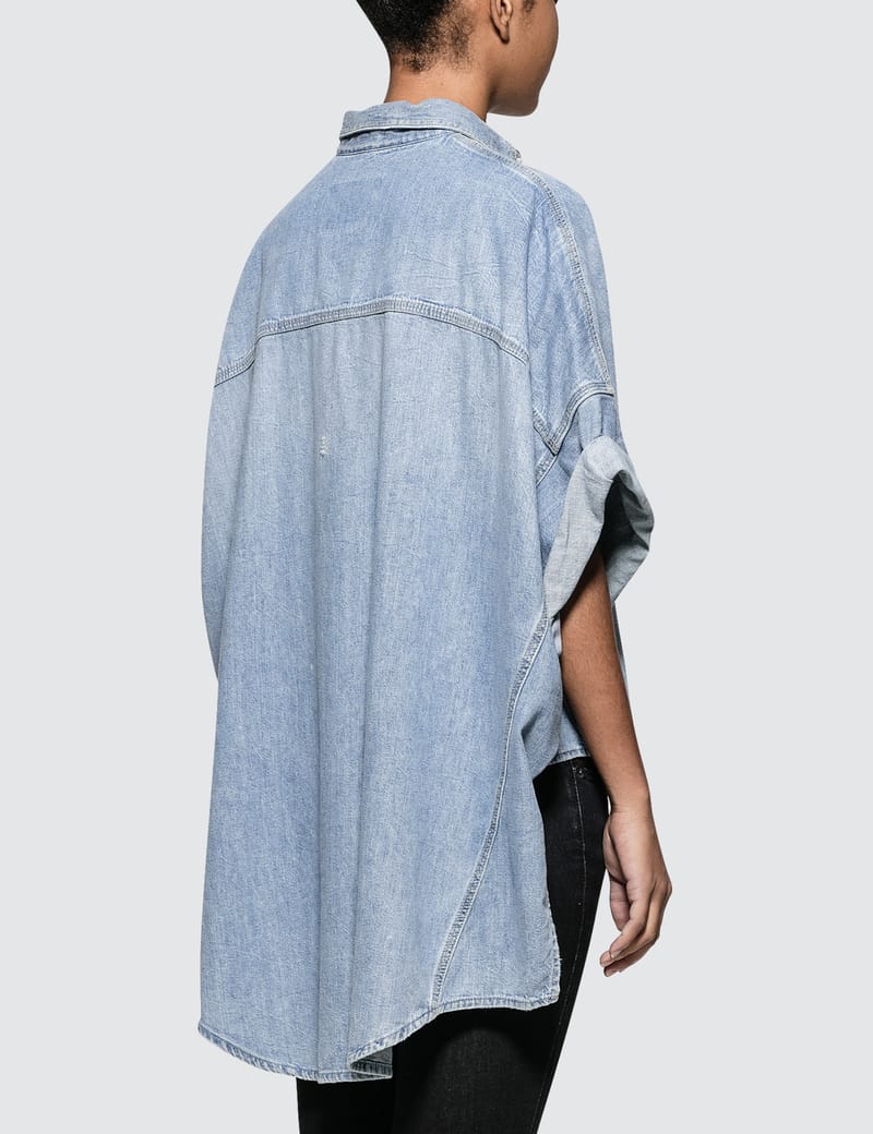 R13 Patti Oversized Short Sleeve Shirt HBX Globally Curated