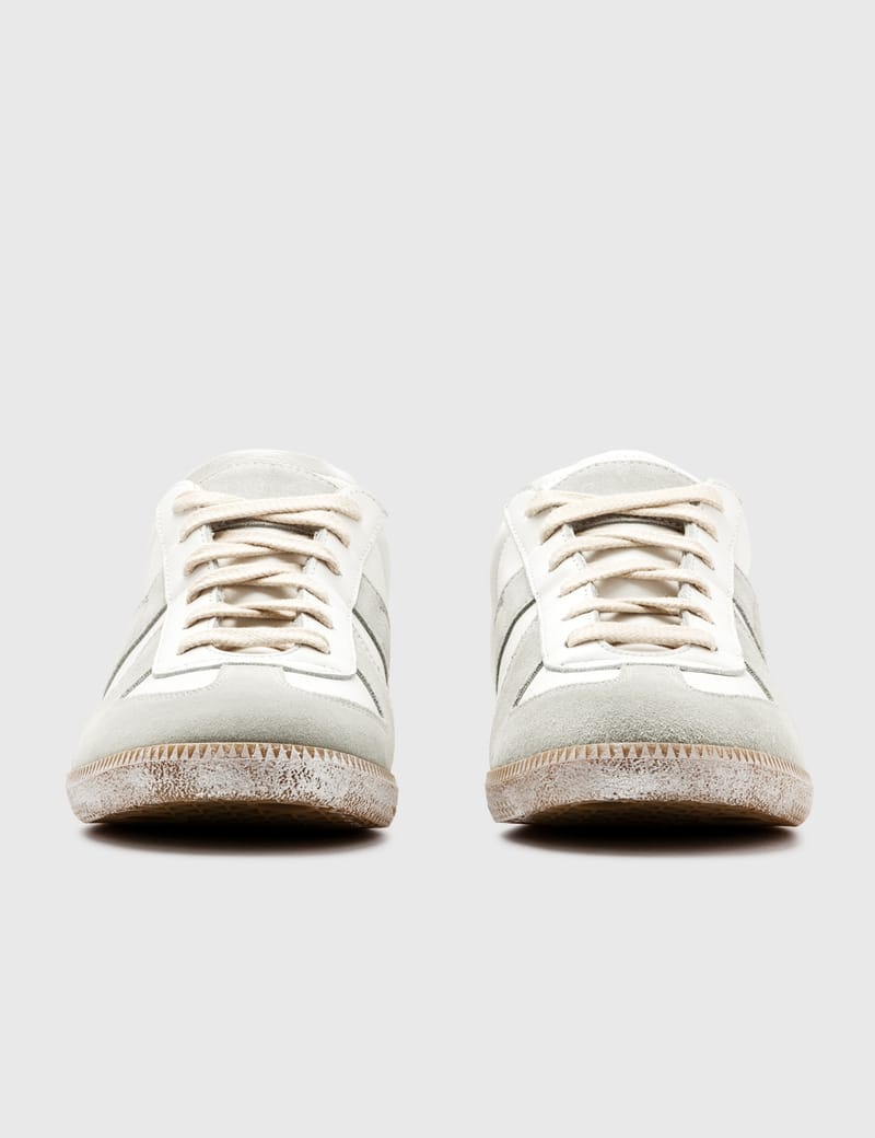 スニーカー maison margiela Leather sneakers Maison Margiela Replica Leather Sneakers | Black | FARFETCH