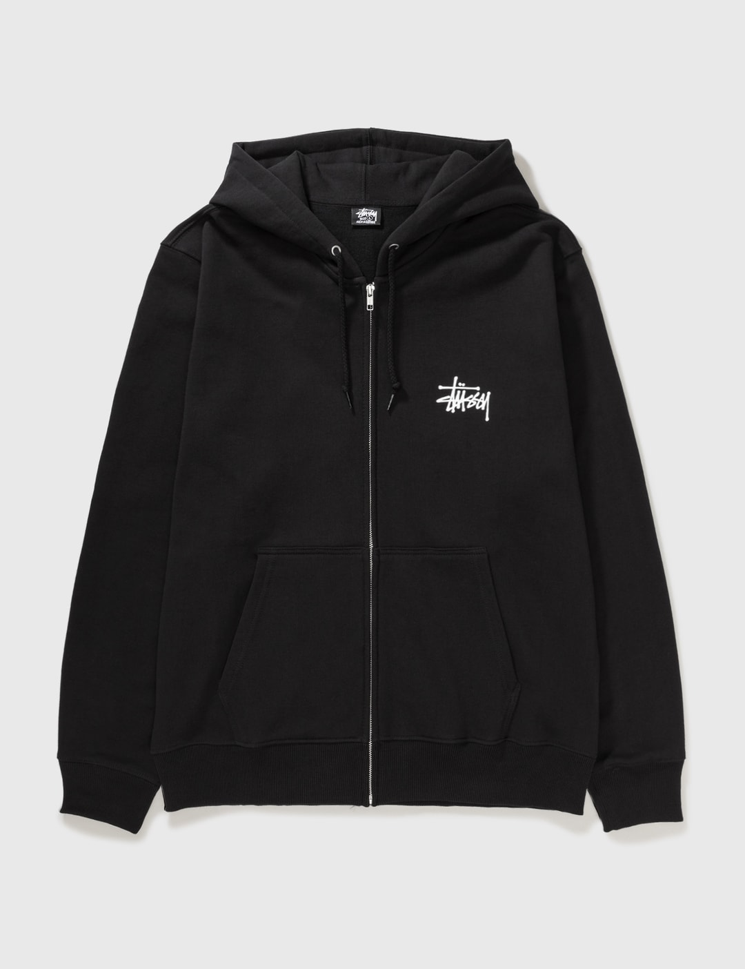 Stüssy - Basic Stussy Zip Hoodie | HBX - Globally Curated Fashion and ...