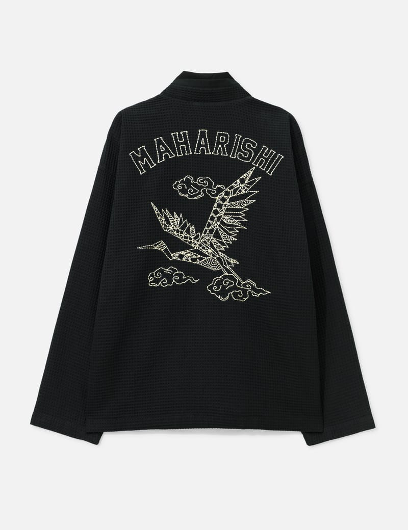 Maharishi - Embroidered Waffle Kimono Overshirt | HBX