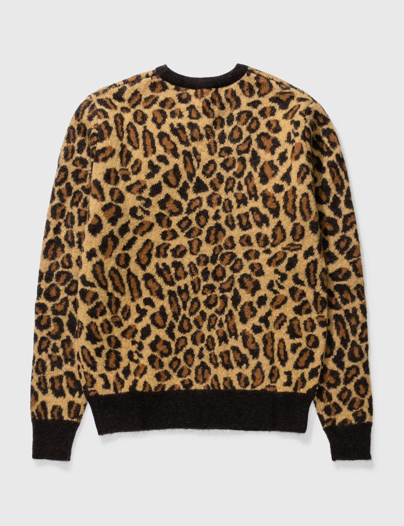 Saint laurent leopard on sale sweater