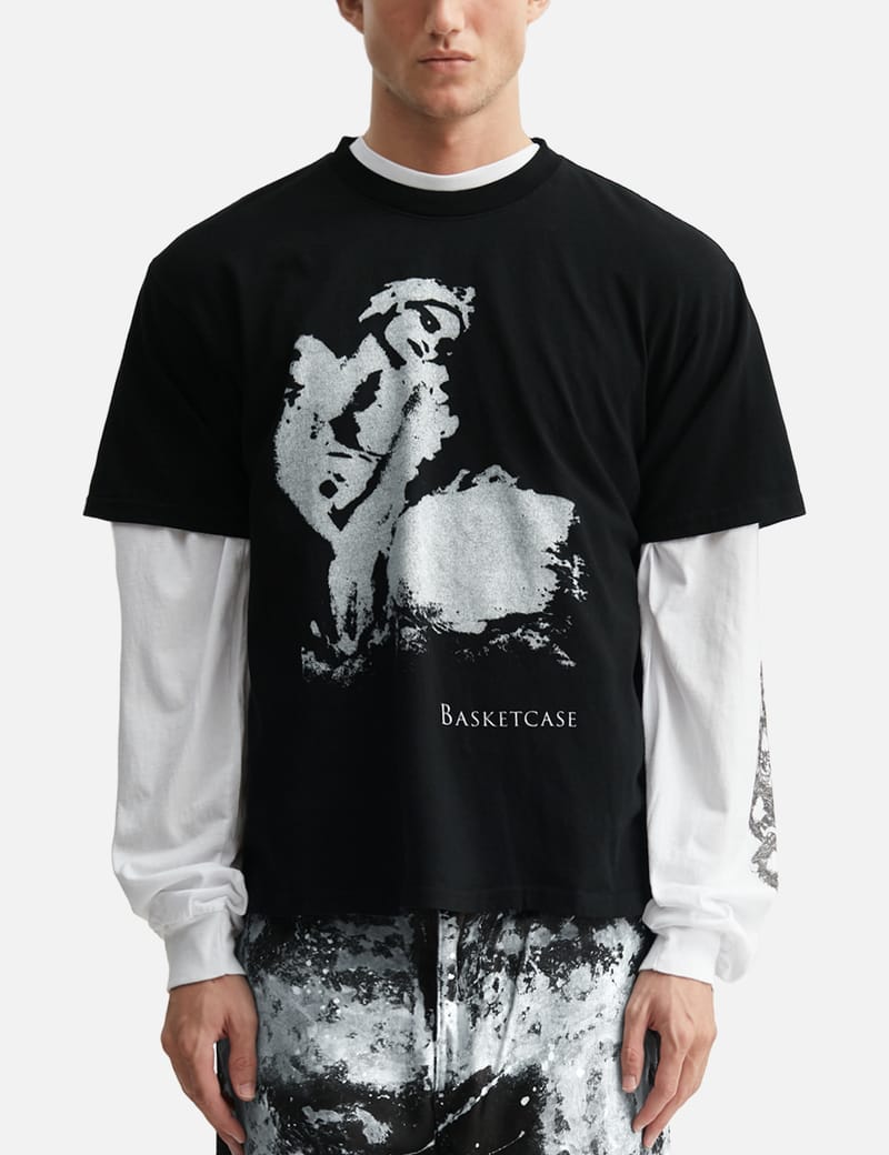 Basketcase Gimmick T-Shirt - Black cotton graphic tee made in the