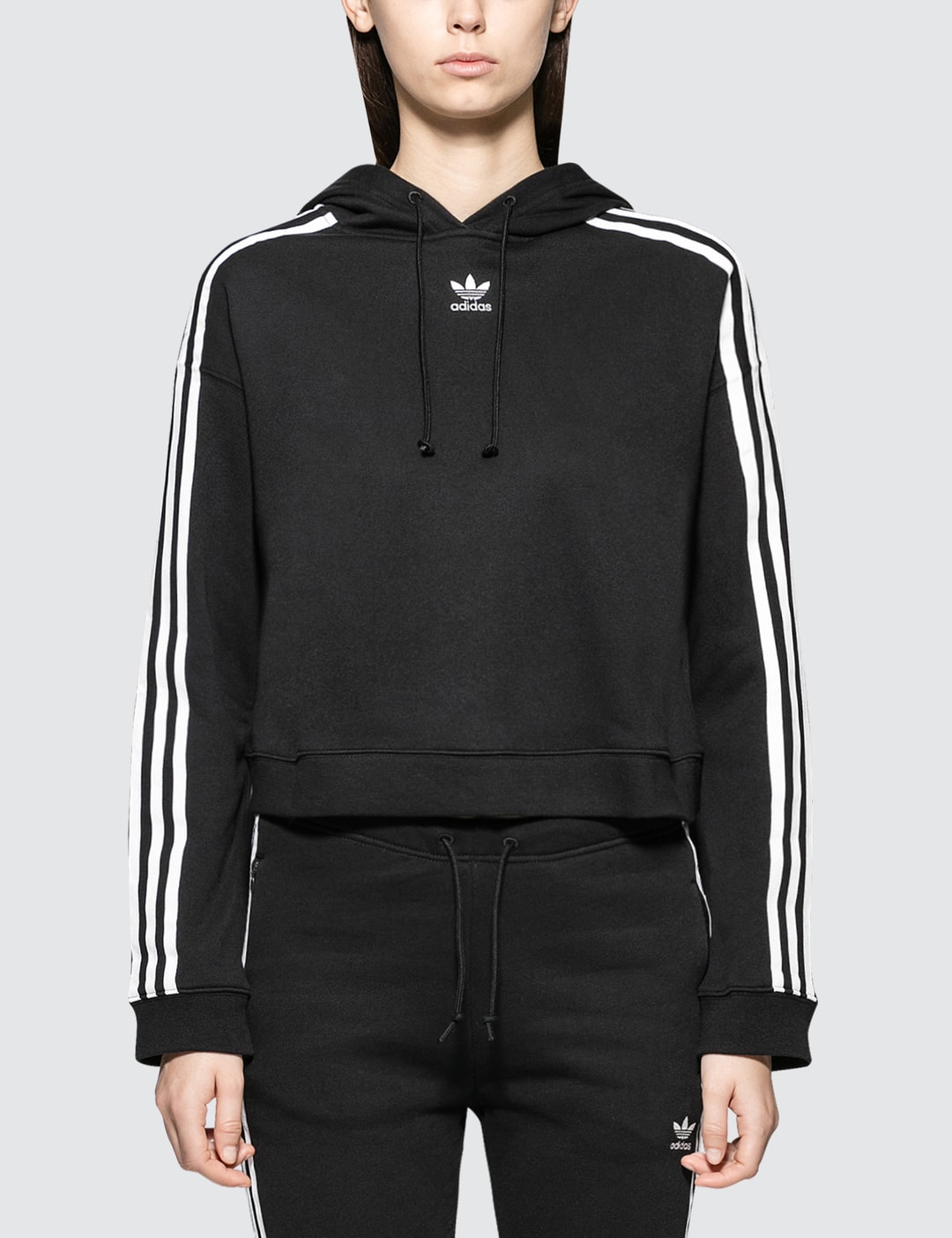 Adidas Originals - Cropped Hoodie | HBX - Globally Curated Fashion and ...