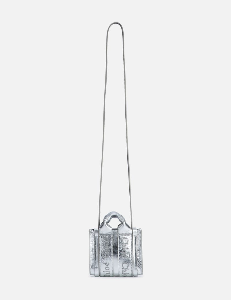 Chloé - WOODY LEATHER NANO TOTE | HBX