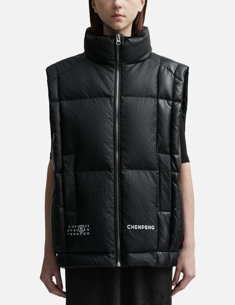 MM6 Maison Margiela - MM6 x Chen Peng Cropped Puffer Gilet | HBX