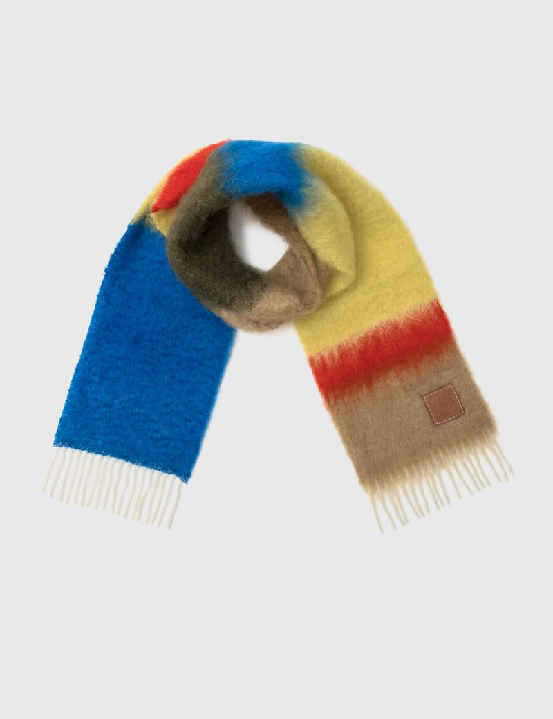 【美品】LOEWE ロエベ モヘアストライプスカーフ 楽天市場】LOEWE ロエベ Mohair WoolStrip Scarf ストライプ