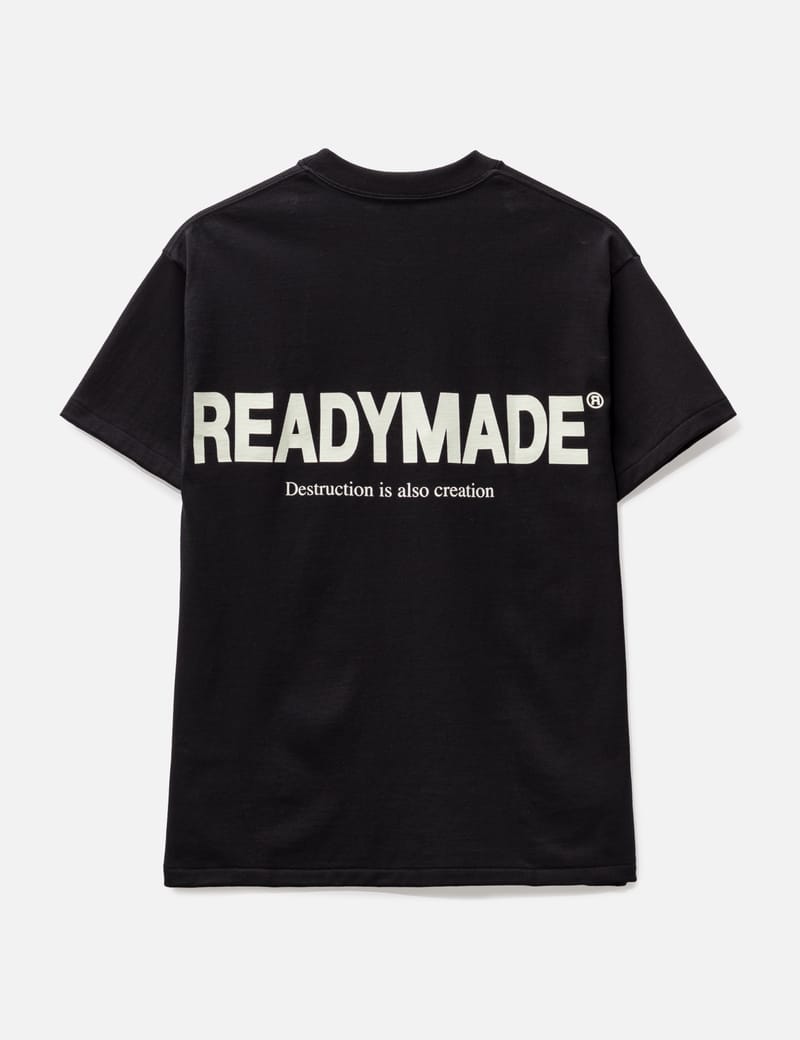 READYMADE SS T-SHIRT SMILE/WHITE サイズL-