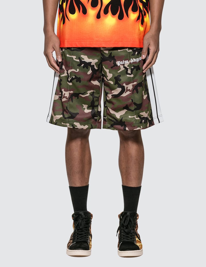レア PALM ANGELS CAMO SHORTS - BEIGE/BLACK Palm Angels Camo Sweat Shorts Camo | ONU