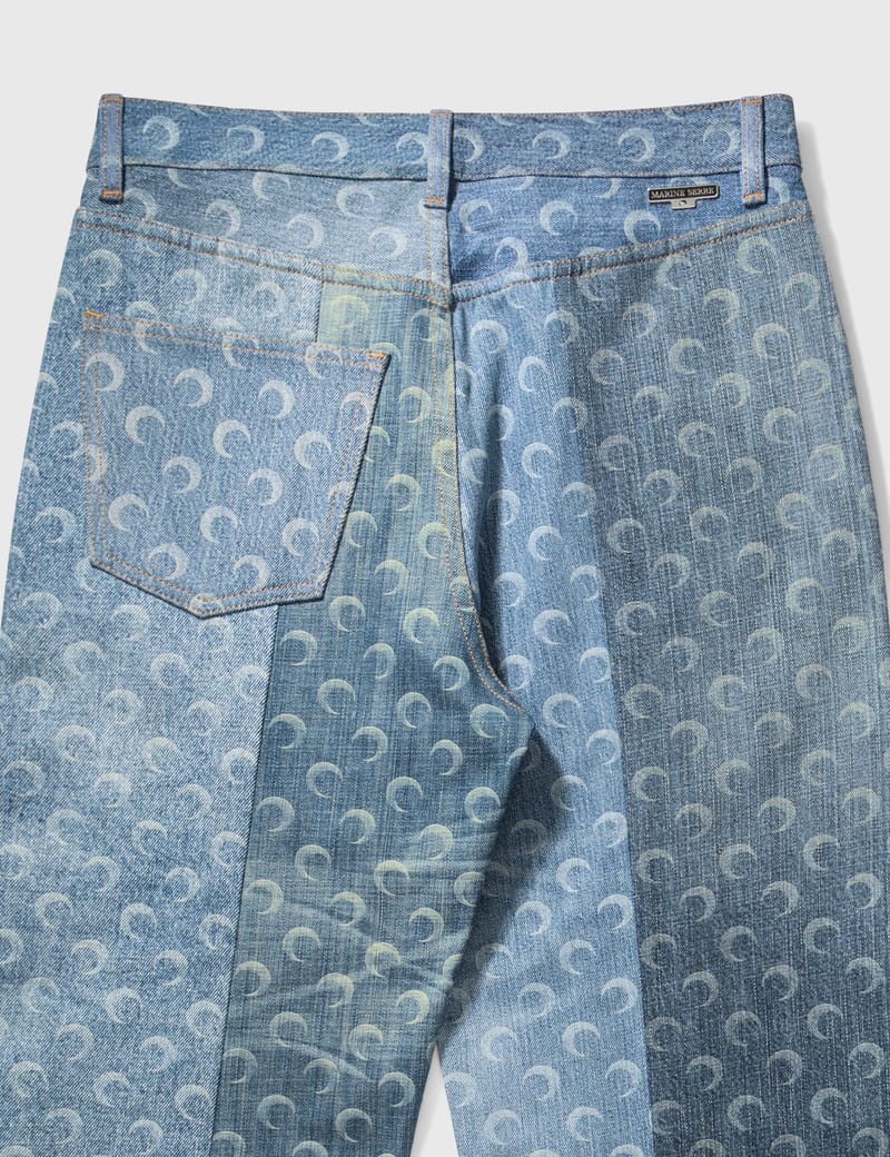 Marine Serre - Moon Denim Trousers | HBX - ハイプビースト ...