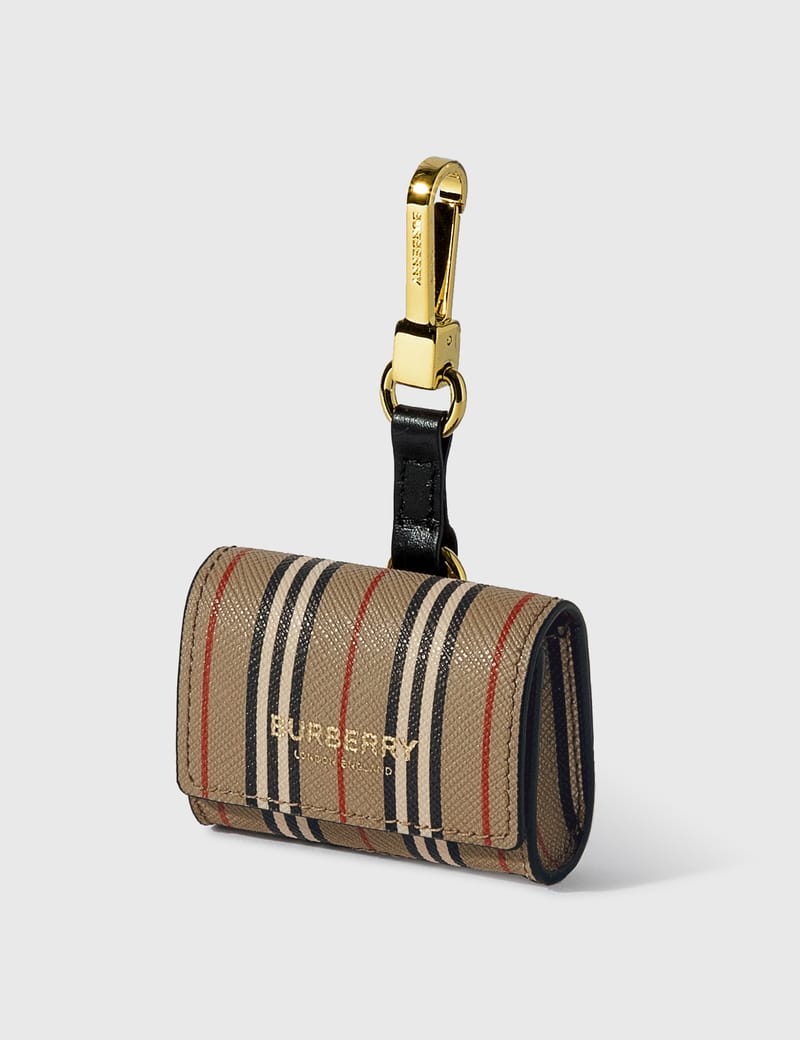 Burberry Icon Stripe E canvas AirPods Pro Case HBX Globally