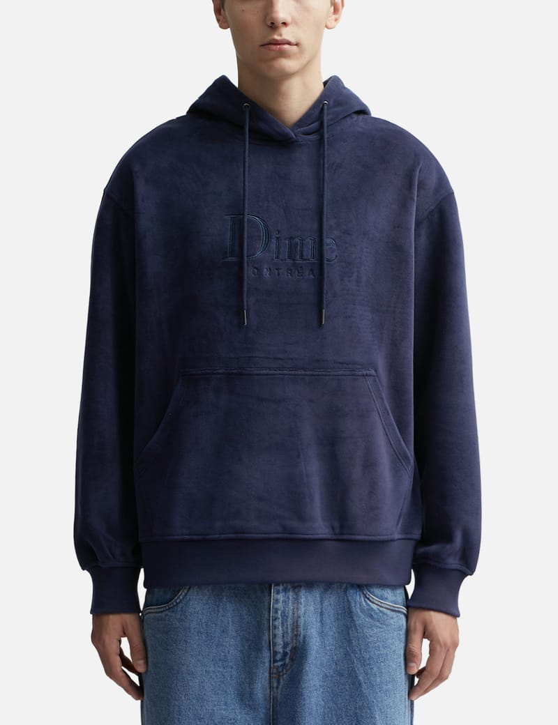 Grey discount velour hoodie