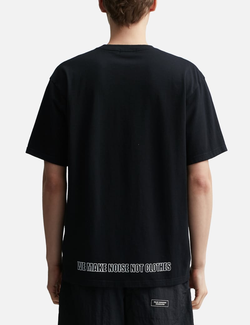 undercoverism 歪み 瘡蓋 スプレーボーダーTシャツ アンダー