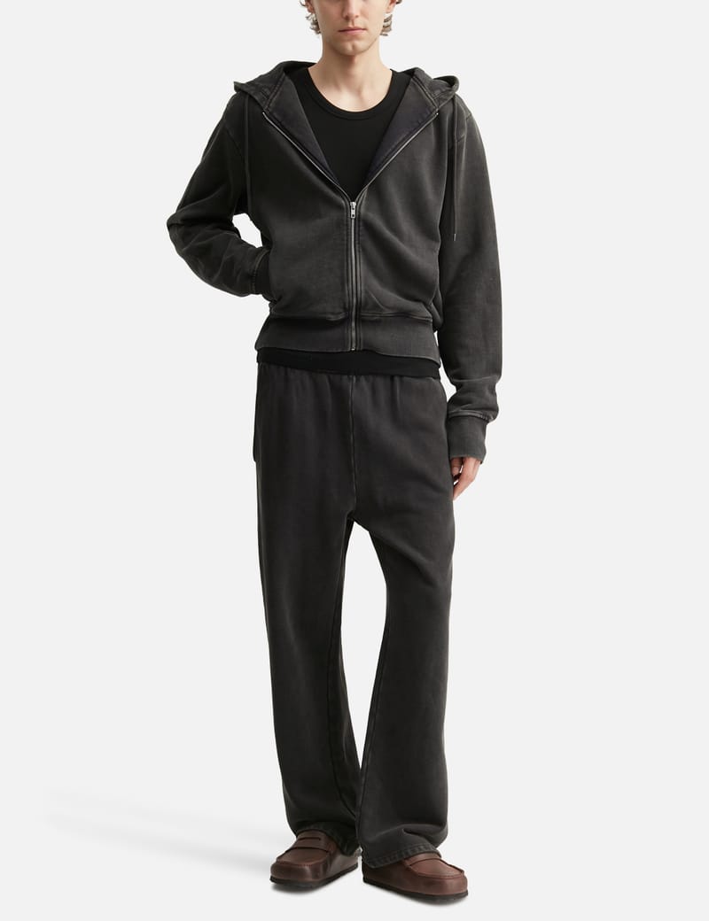 Entire Studios Eternal Zip Washed Black - Heavyweight organic