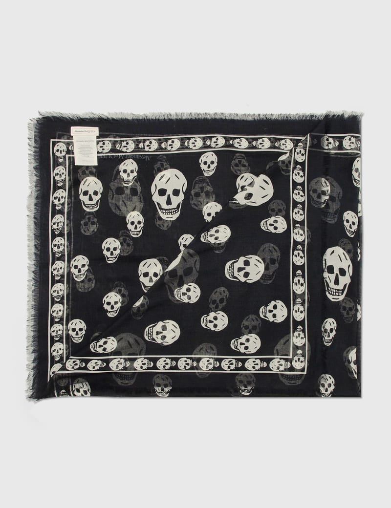 Alexander McQueen - スカル パシュミナ スカーフ | HBX