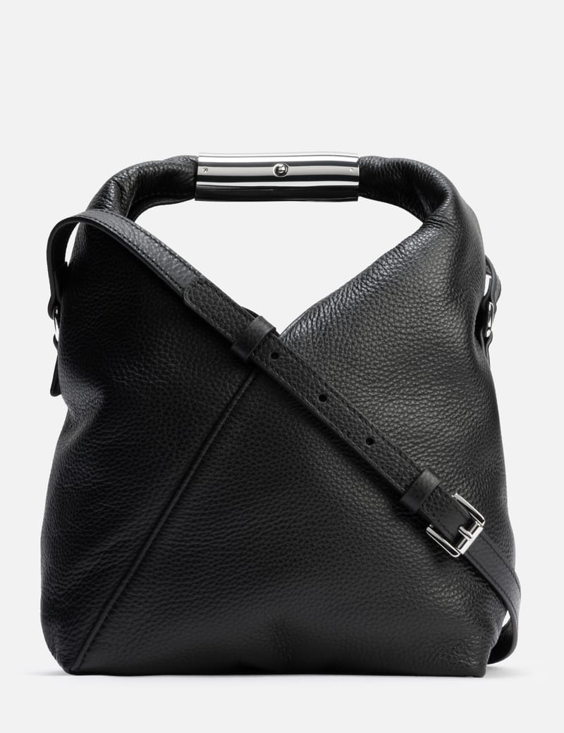 MM6 Maison Margiela Japanese Crossbody Bag - Black grained calf