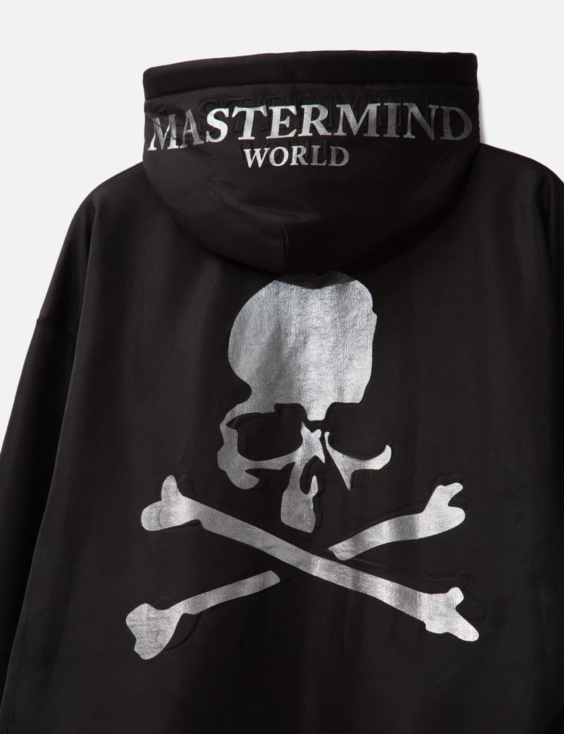 Mastermind World - Sheer Layered Zip-Up Boxy Hoodie | HBX