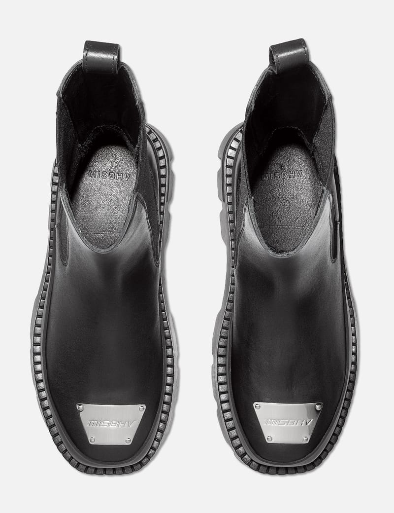 関税込み＊MISBHV＊レザー100% ロゴ 2000年のチェルシーブーツ The 2000 Chelsea Boot Black