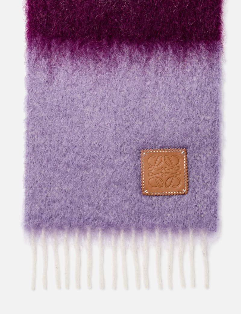 Loewe - Mohair and Wool Stripe Scarf | HBX - Globally Curated