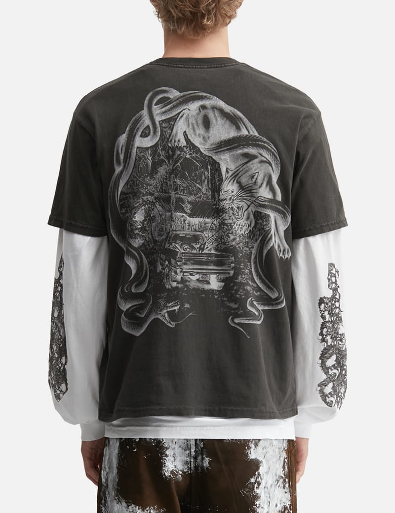 Basketcase Witch T-Shirt - Vintage black cotton tee with front and