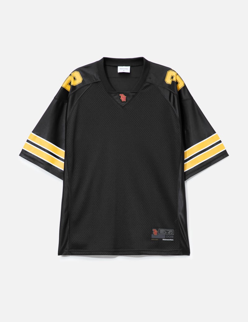 【珍品】メッシュ地　フットボールT 90s00s football-jersey-black-product-