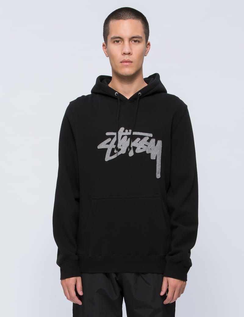 Stüssy - Wool Stock Applique Hoodie | HBX - Globally Curated