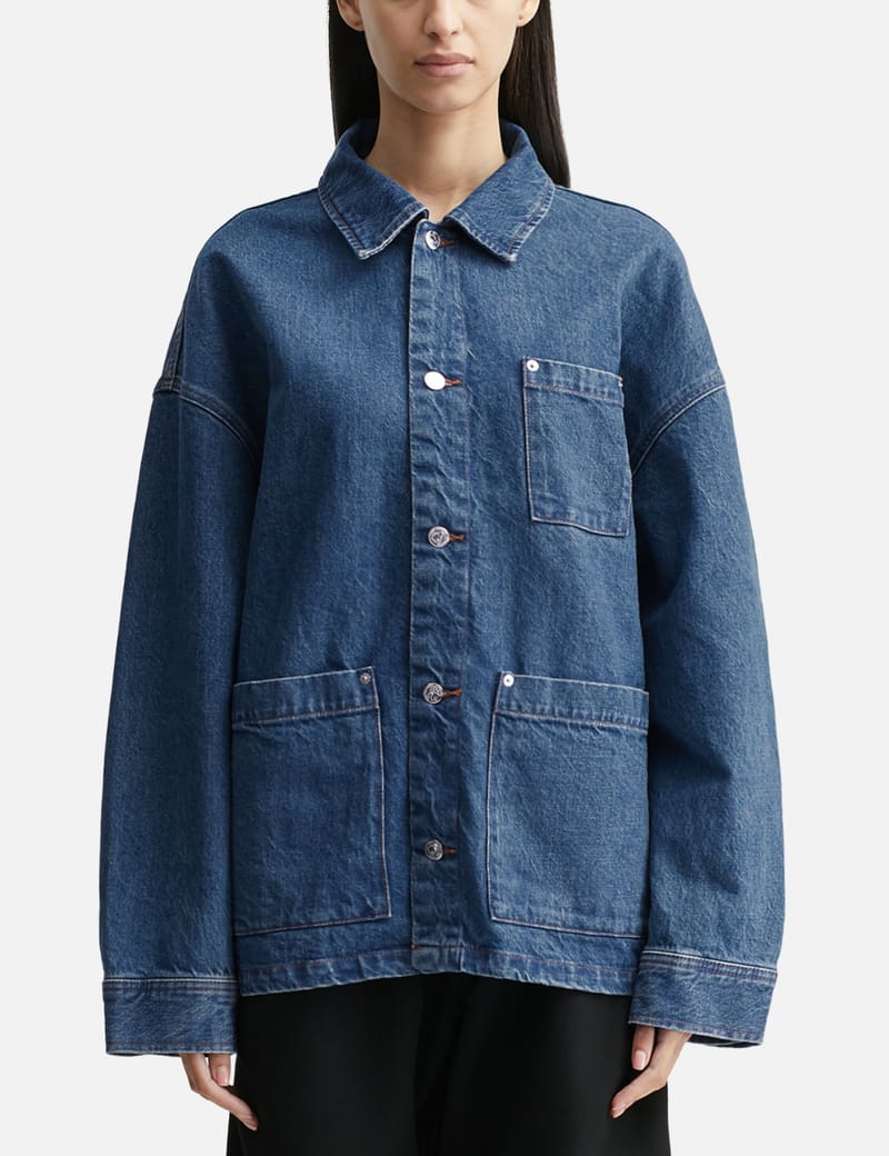 JWアンダーソン×APC　カバーオール　デニムジャケット　XL　ほぼ新品 JWアンダーソン×APC カバーオール デニムジャケット XL ほぼ新品