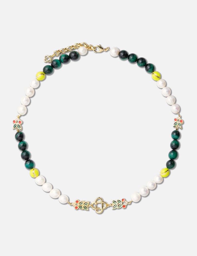 AMBUSH® - Letter-block And Beads Necklace | HBX - Globally Curated