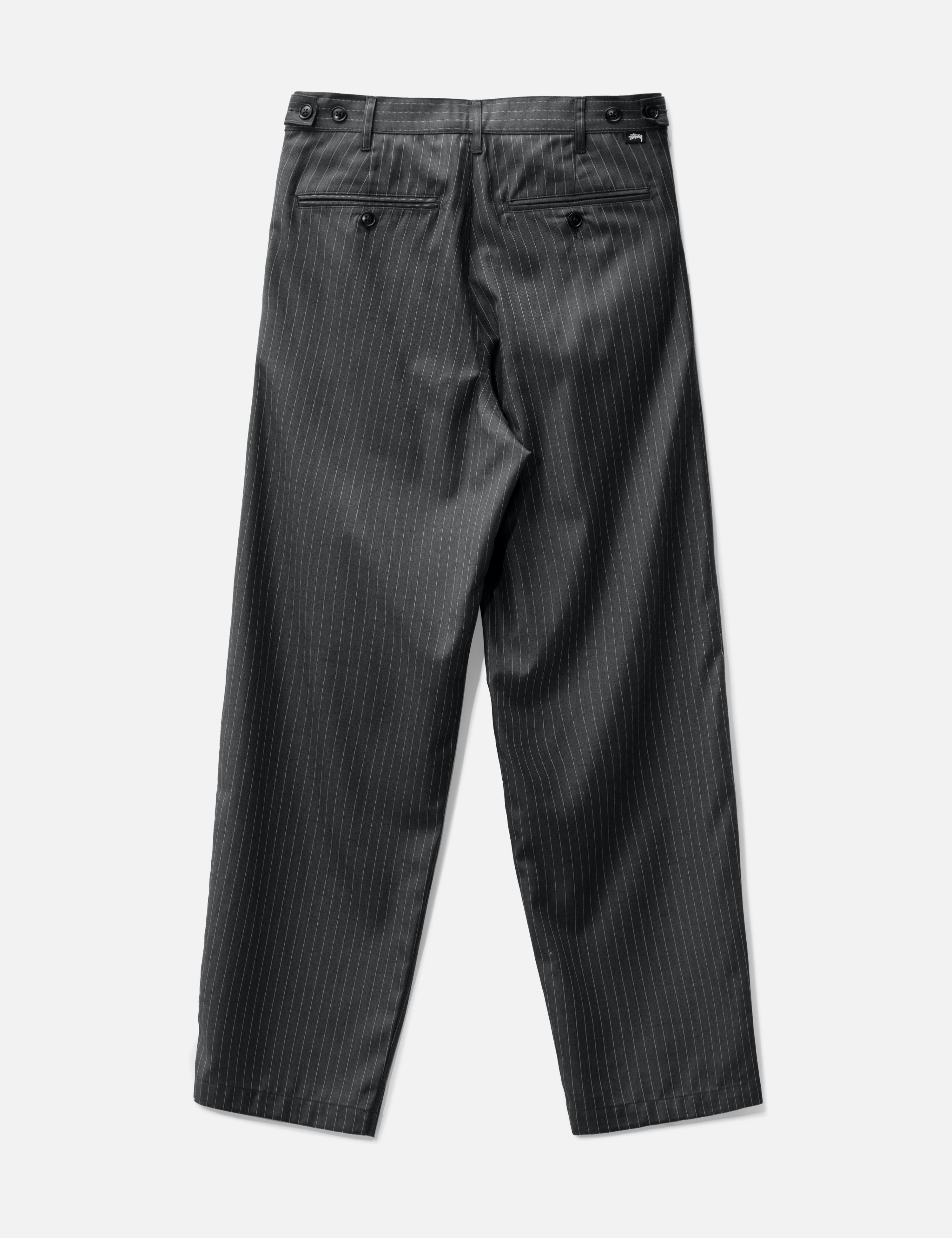 Stüssy - Stripe Volume Pleated Trousers | HBX - Globally Curated 
