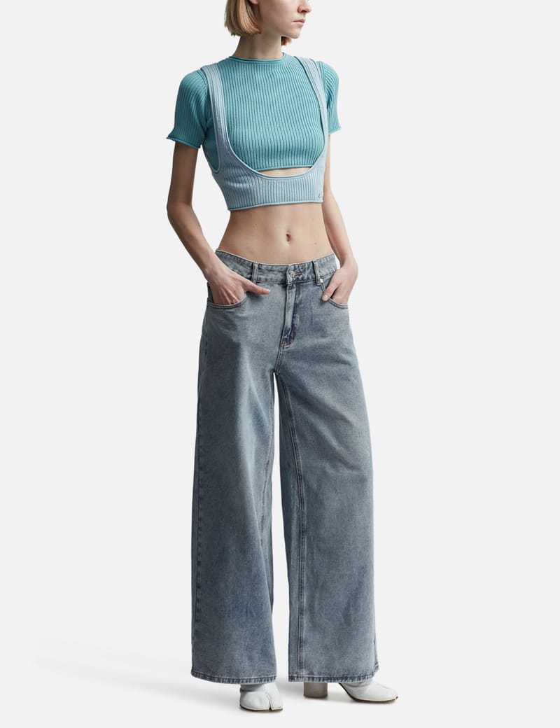 House of Sunny - Classic Blue Wide Leg Denim | HBX - Globally