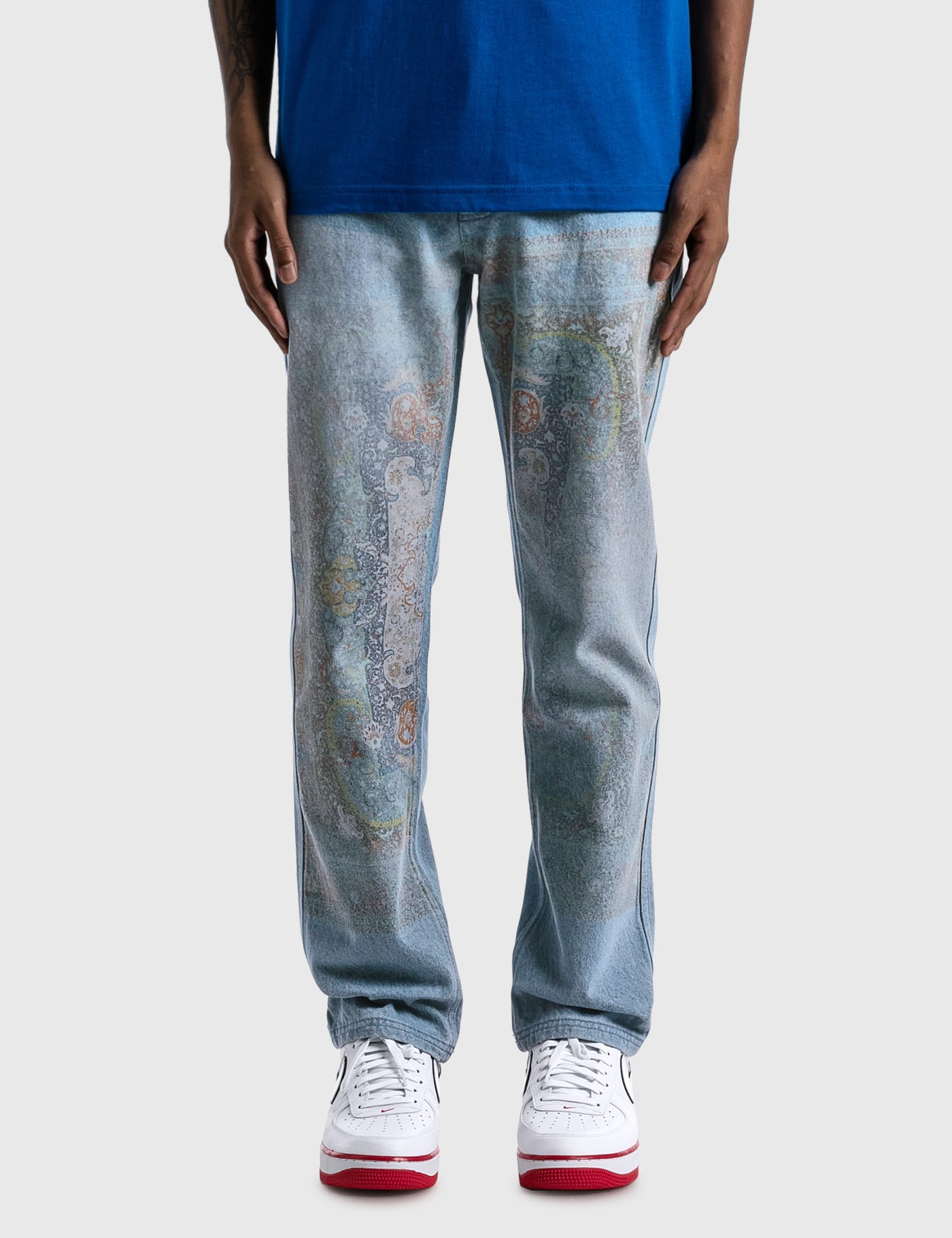 Pleasures - Walk On Me Denim Jeans | HBX - Globally Curated Fashion and  Lifestyle by Hypebeast