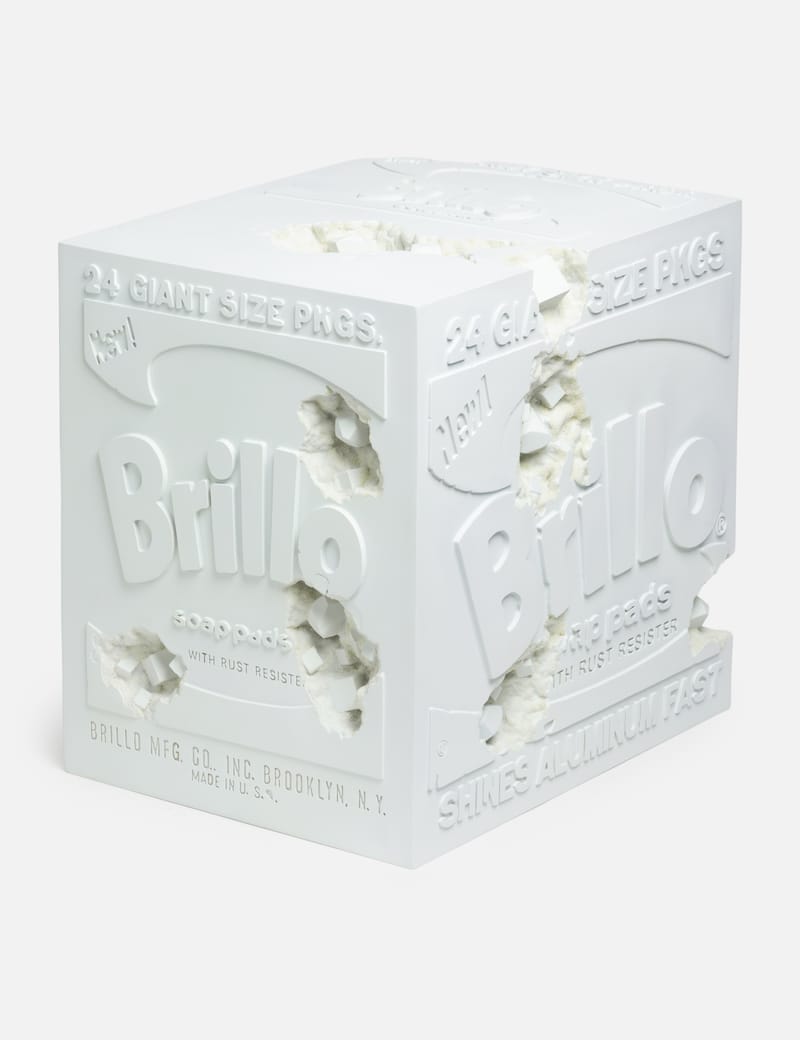 DANIEL ARSHAM - Andy Warhol Eroded Brillo Box Cube Figure | HBX