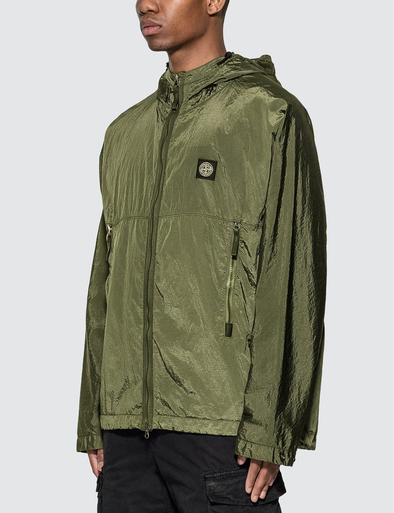 Stone island nylon outlet metal watro hooded jacket