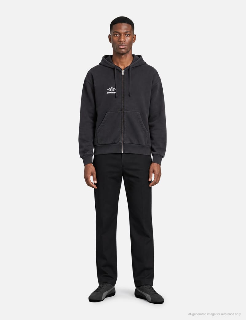 Umbro Umbro x Slam Jam Fur Masked Hoodie - Dark gray hoodie with
