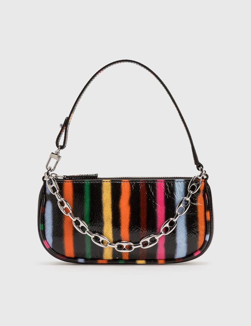 BY FAR Mini Rachel Spray Paint Leather Bag HBX Globally