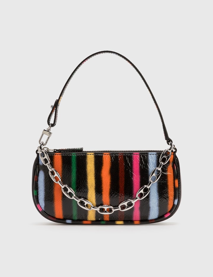 BY FAR Mini Rachel Spray Paint Leather Bag HBX Globally Curated