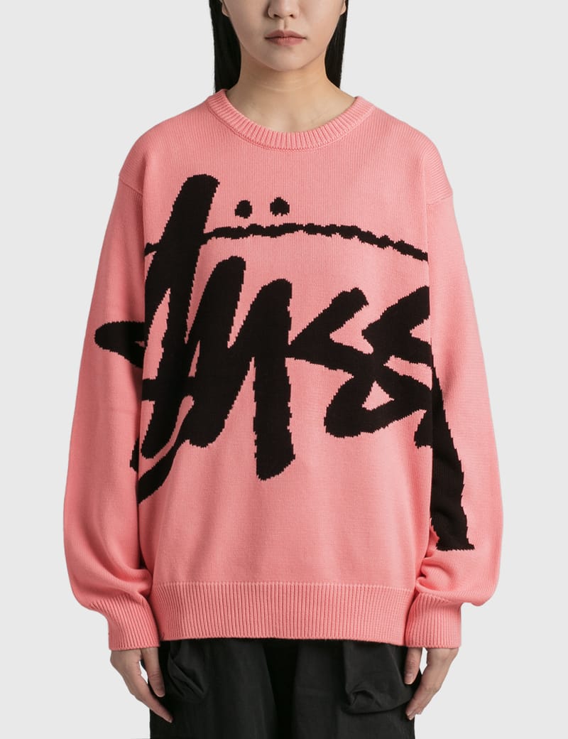 Stussy store sweater pink