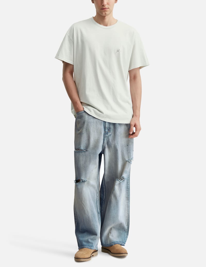 ANCELLM24awAGING WIDE DENIM 5P PANTSサイズ3 ANCELLM - Aging Wide Denim 5P Pants | HBX