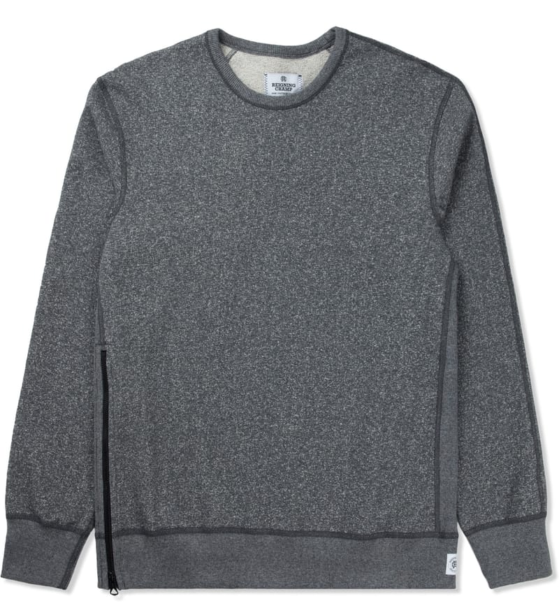 Reigning Champ - Charcoal RC-3262 Heavyweight Terry L/S Crew