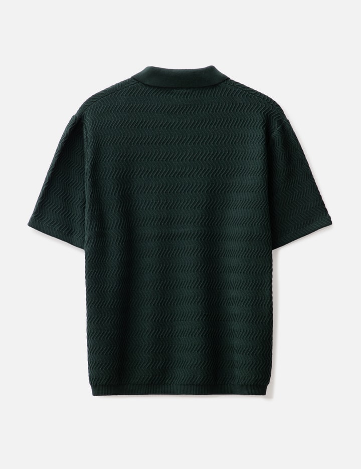 Cadence Shrunken Cable Polo in Lime main image 0