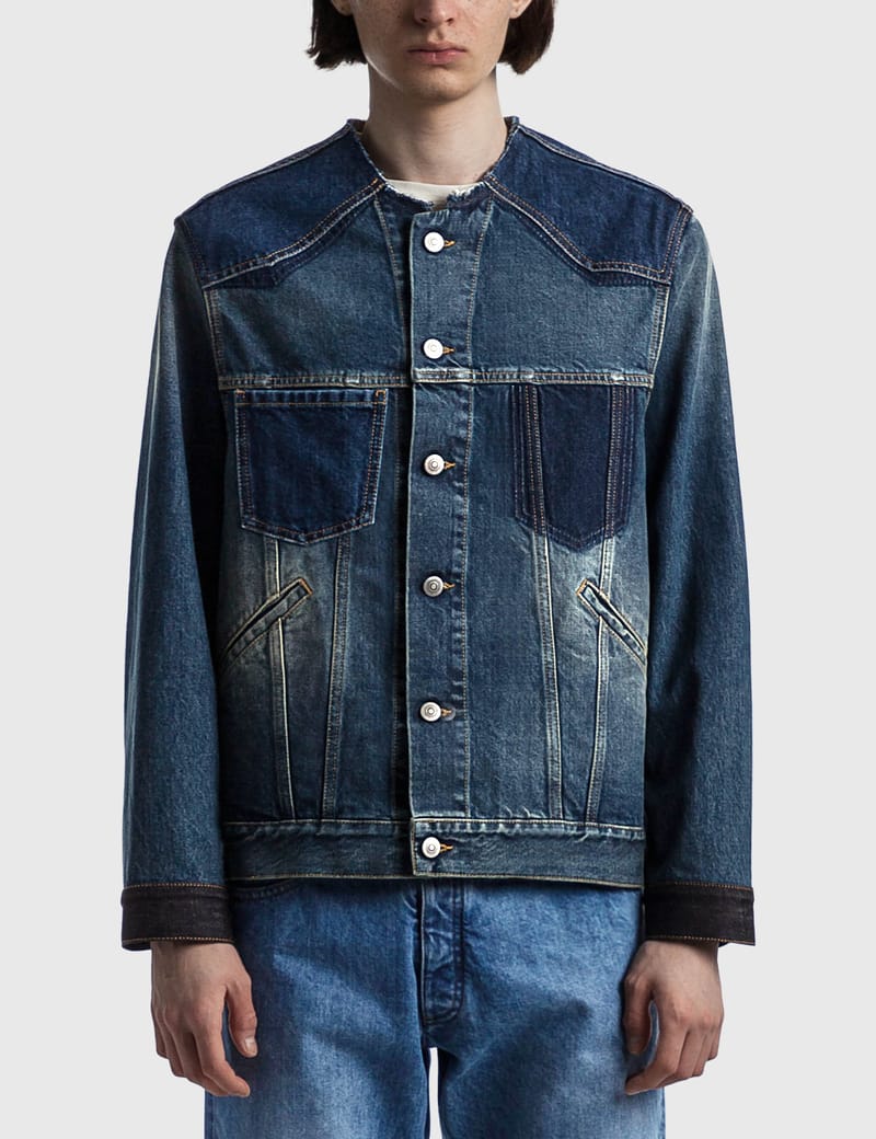 Supreme 2-Tone Paneled Denim Jacket 'Black', 59% OFF