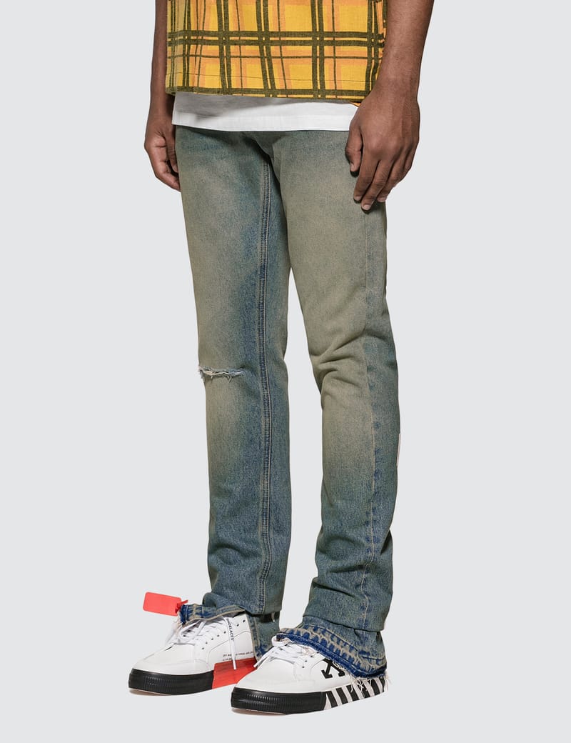 Off-White™ - Slim Split Jeans | HBX - Globally Curated Fashion and